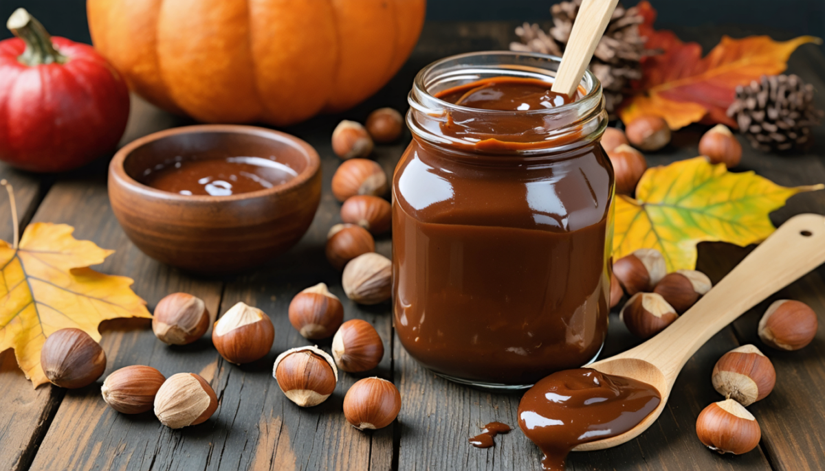 découvrez comment préparer rapidement une délicieuse pâte à tartiner choco-noisettes maison en automne, aussi savoureuse que celles des grandes marques.