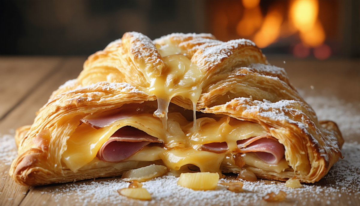 découvrez notre feuilleté camembert, jambon et oignons : une pâte croustillante renfermant un cœur fondant et savoureux, pour un délice gourmand et irrésistible à chaque bouchée.