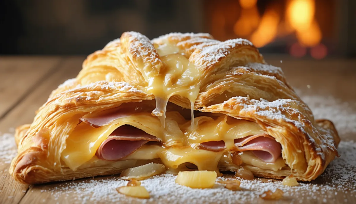 découvrez notre feuilleté camembert, jambon et oignons : une pâte croustillante renfermant un cœur fondant et savoureux, pour un délice gourmand et irrésistible à chaque bouchée.
