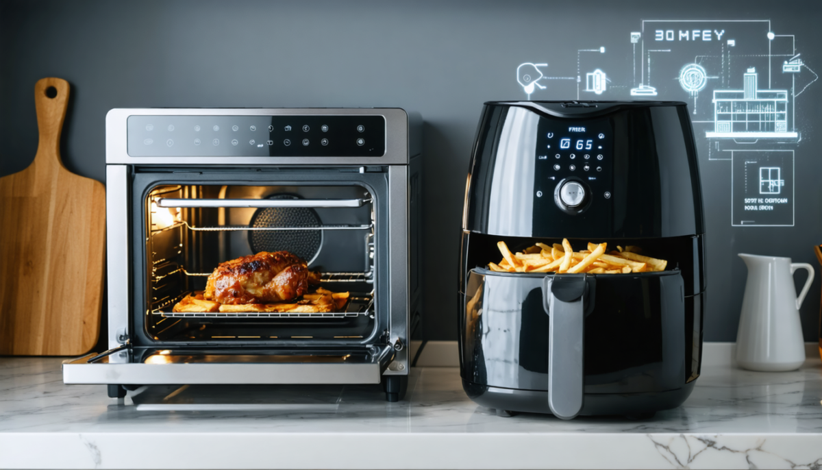comparez les coûts réels du four et de la friteuse à air grâce à des chiffres clés et découvrez lequel impacte le plus votre facture d'énergie.