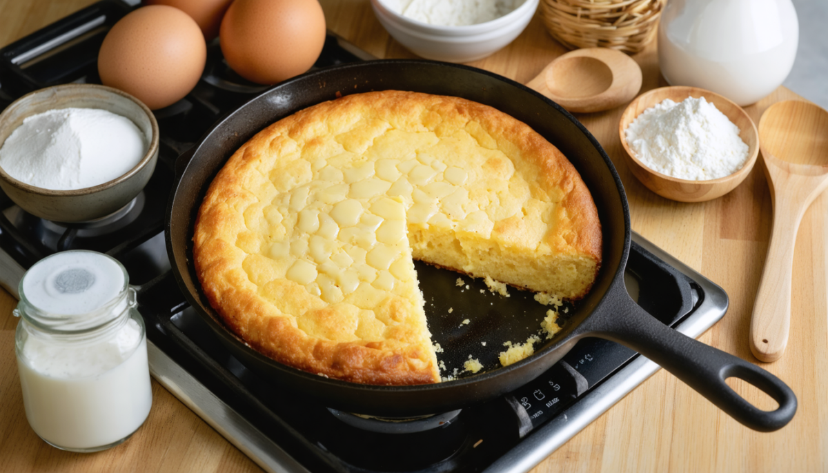 découvrez la recette facile du gâteau au yaourt sans four, à cuire à la poêle pour un dessert moelleux et rapide à préparer.
