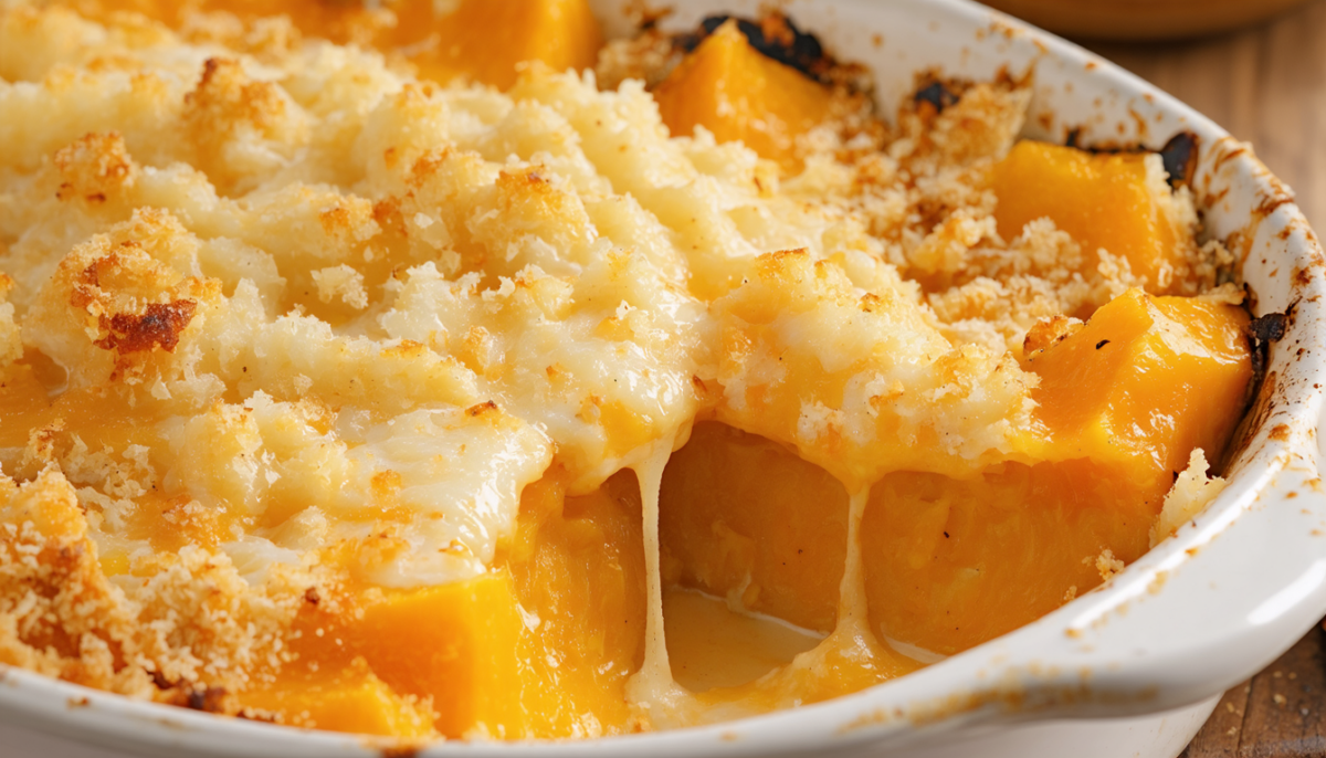 découvrez notre gratin de butternut : une recette fondante et crémeuse, gratinée à la perfection pour une explosion de saveurs dès la première bouchée.