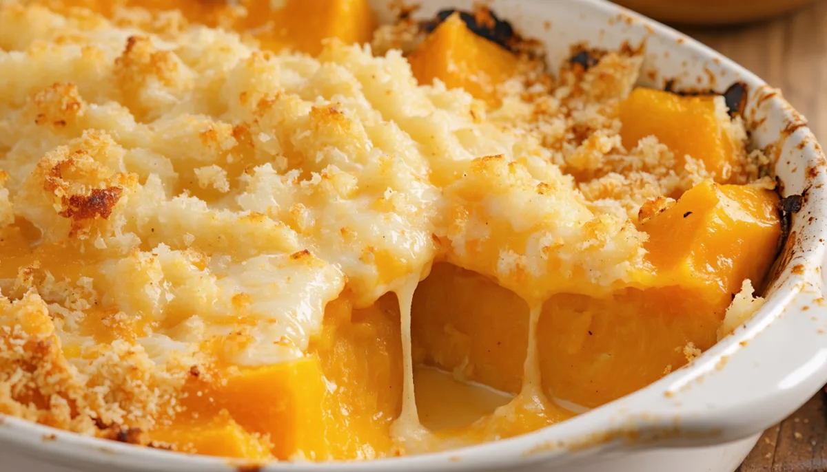 découvrez notre gratin de butternut : une recette fondante et crémeuse, gratinée à la perfection pour une explosion de saveurs dès la première bouchée.
