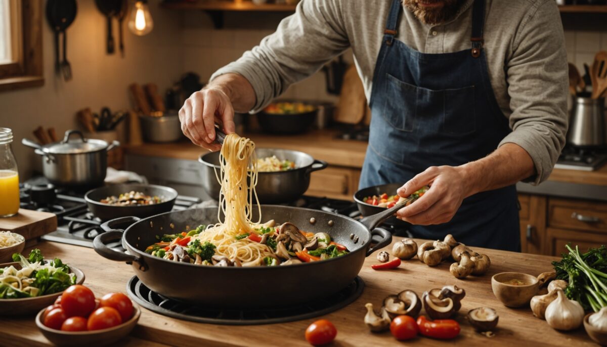 "Vermicelles sautés : pourquoi ce plat simple aux légumes et champignons enflamme les papilles"