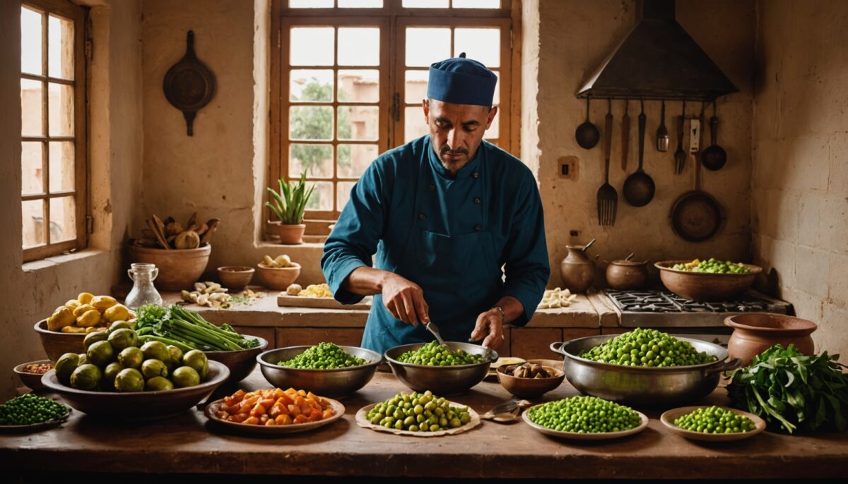 Tajine de veau aux artichauts et petits pois : la saveur printanière du Ramadan au Maroc, préparée dès février