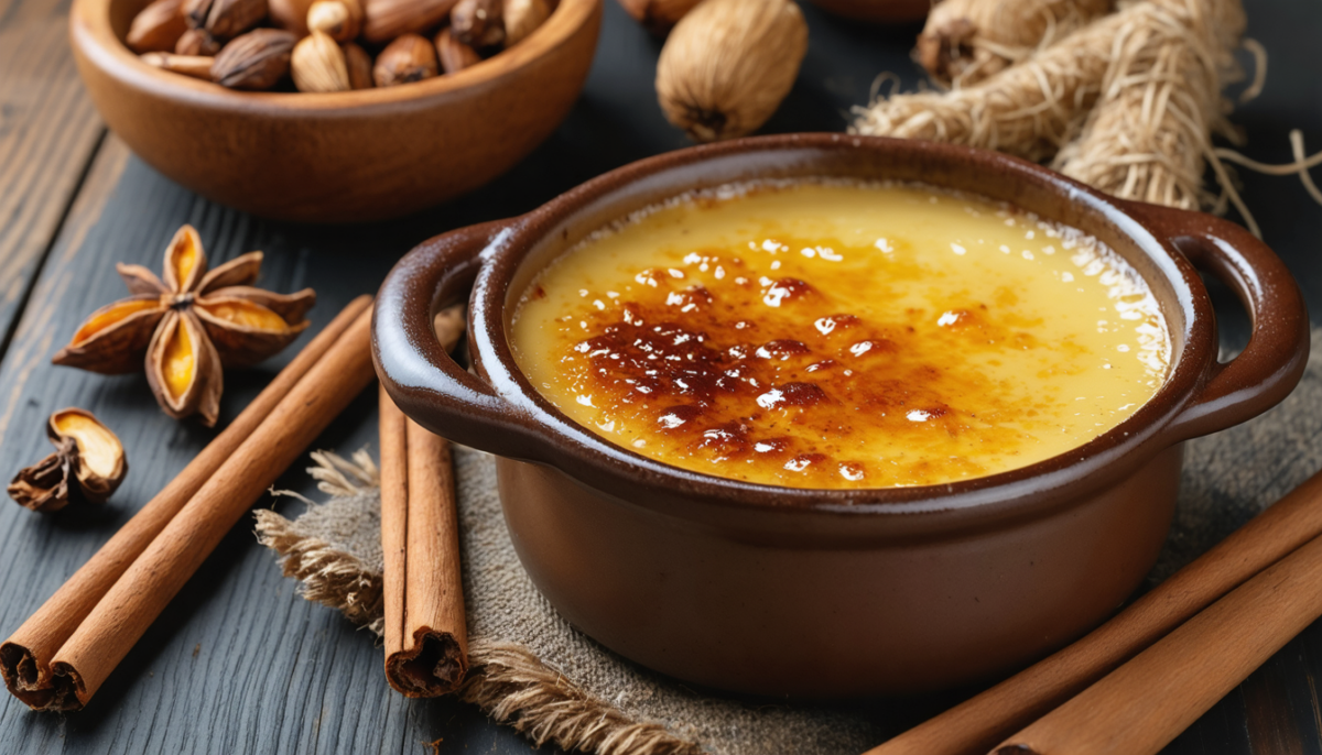 découvrez la crème brûlée au kéfir et vanille bourbon, une alliance fermentée au goût raffiné et à la texture veloutée qui séduira les palais des amateurs de douceur authentique.