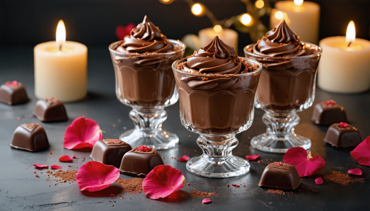découvrez notre recette incontournable de mousse au chocolat sans œufs, la douceur parfaite pour célébrer la saint-valentin même en période de pénurie.