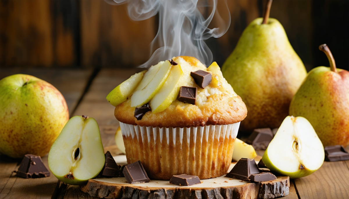 découvrez notre recette de muffin maison poire-chocolat noir, un délice moelleux et parfumé qui séduit dès la première bouchée. parfait pour un goûter gourmand et savoureux.