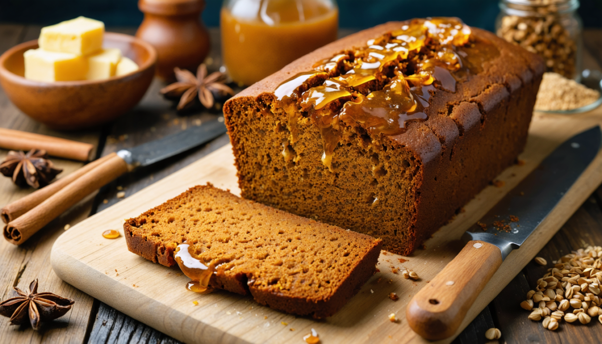 découvrez notre pain d’épices moelleux au miel de sarrasin, une recette gourmande sans beurre ni œufs, facile à réaliser et se conserve jusqu'à 10 jours pour un plaisir prolongé.