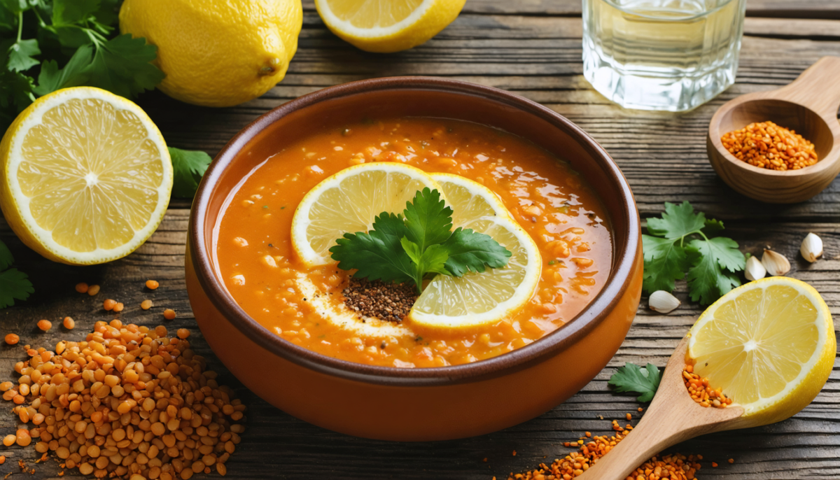découvrez la recette facile et rapide de la soupe aux lentilles corail, parfumée au cumin et citron, parfaite pour un ftour léger, savoureux et végétarien.