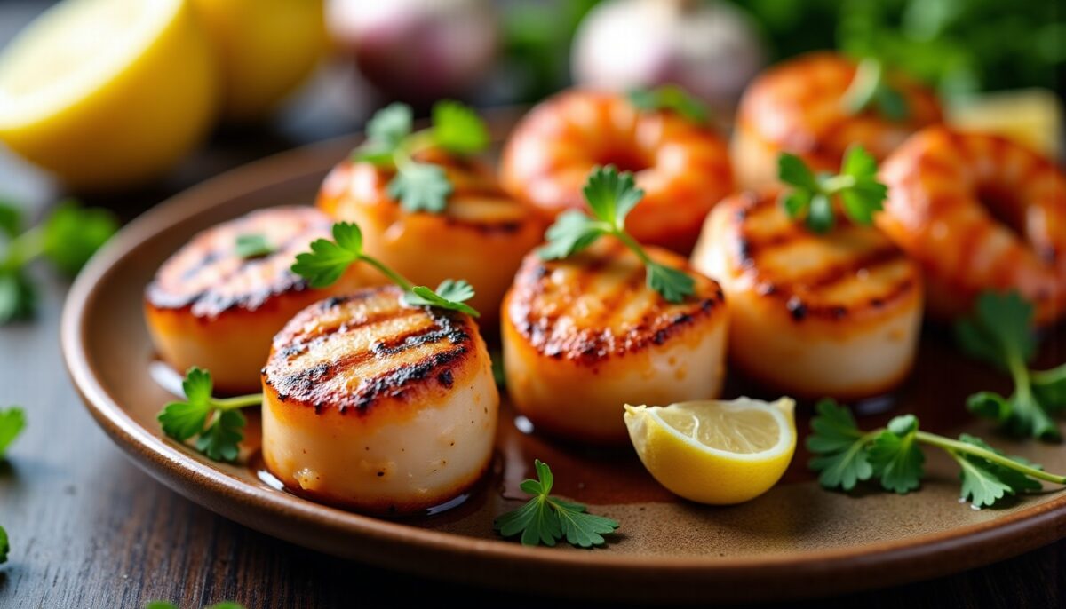 Explosion de saveurs : brochettes Saint-Jacques et crevettes, le secret du gingembre enfin révélé