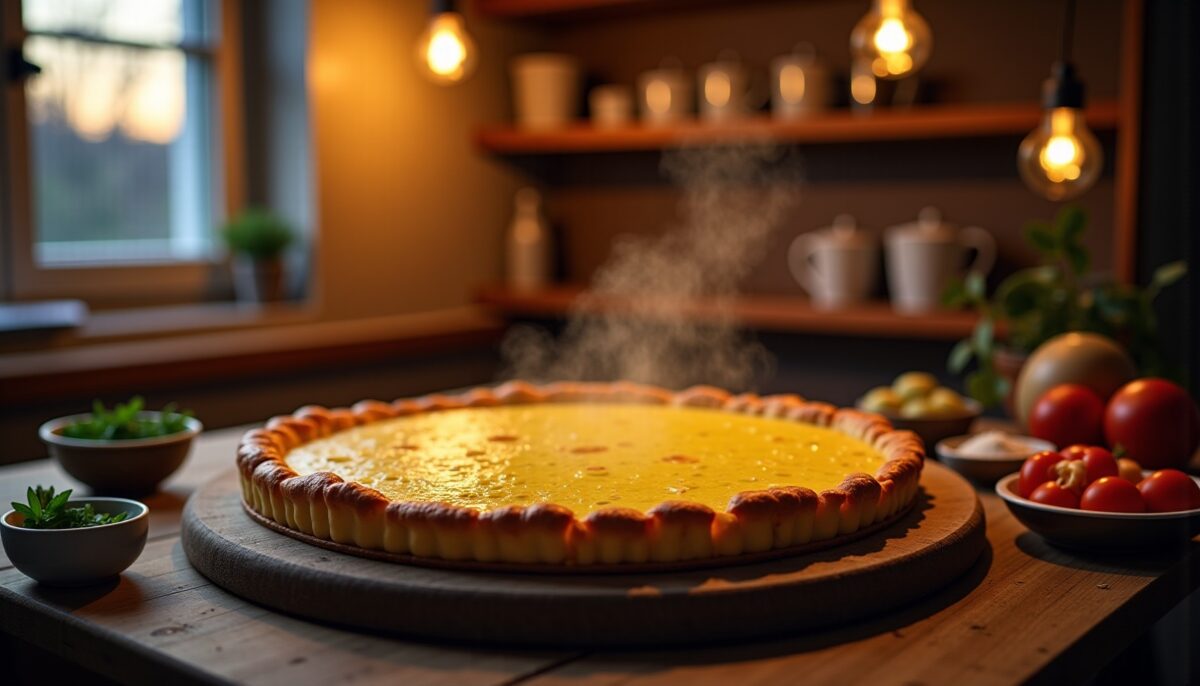 Une recette sensationnelle : la tarte au fromage à raclette selon François-Régis Gaudry pour réchauffer votre hiver