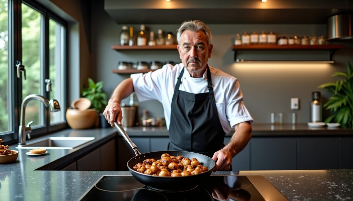 Chef Etchebest révèle : sa méthode secrète pour des champignons caramélisés juteux