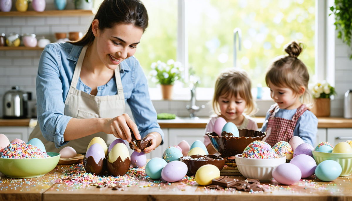 découvrez comment préparer des œufs en chocolat maison pour pâques 2026, des créations impressionnantes à petit prix pour émerveiller vos enfants et rendre la fête inoubliable.