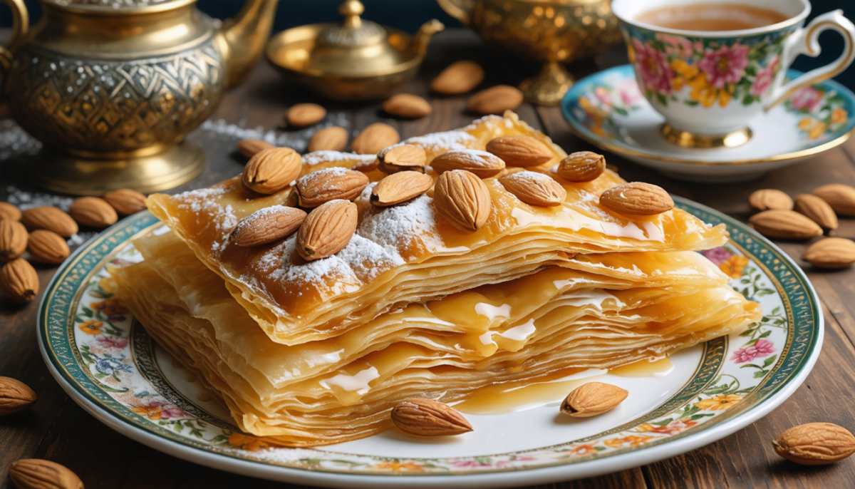 découvrez la pastilla au lait et amandes de jowhara, un dessert royal marocain aux couches croustillantes, parfait pour sublimer les nuits du ramadan avec douceur et tradition.