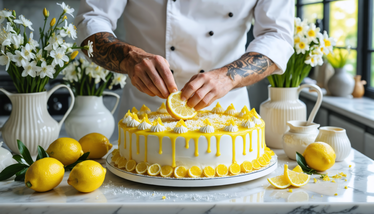 découvrez la recette exclusive de pierre hermé pour un gâteau au citron parfait, célébrant l'arrivée du printemps 2026 avec fraîcheur et gourmandise.