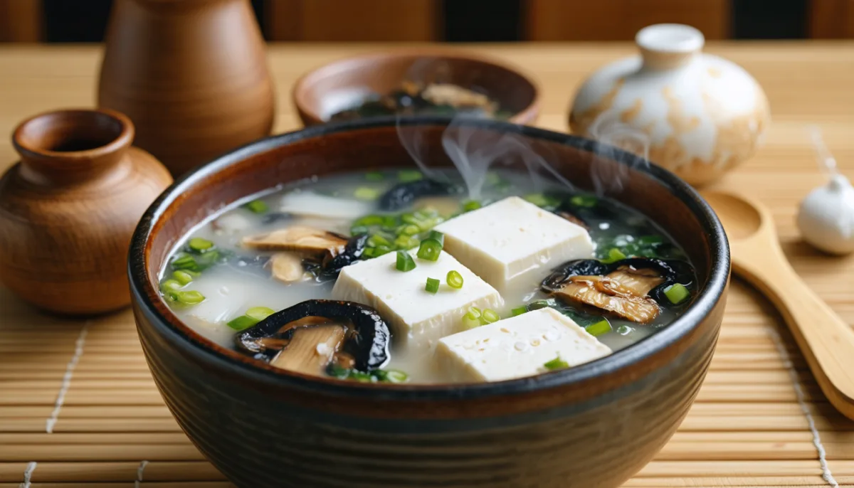 découvrez la recette rapide et saine de la soupe miso au tofu et shiitaké, un secret japonais pour un coup de boost délicieux en seulement 10 minutes.