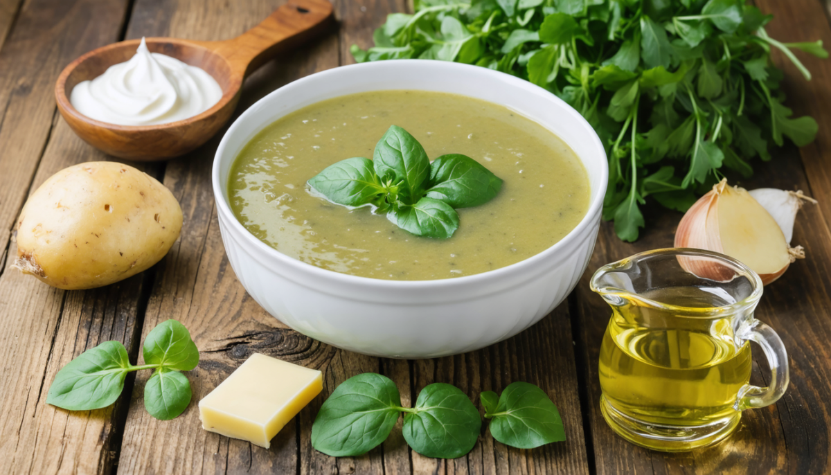 découvrez notre velouté de cresson crémeux, une recette facile et rapide avec seulement 4 ingrédients, parfaite pour régaler toute la famille.