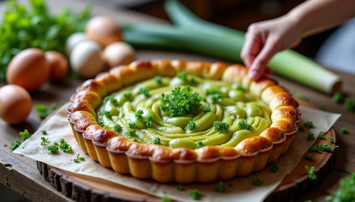 Une tarte aux poireaux légère sans crème, l'alternative gourmande à la quiche qui séduit toute la famille, y compris les enfants