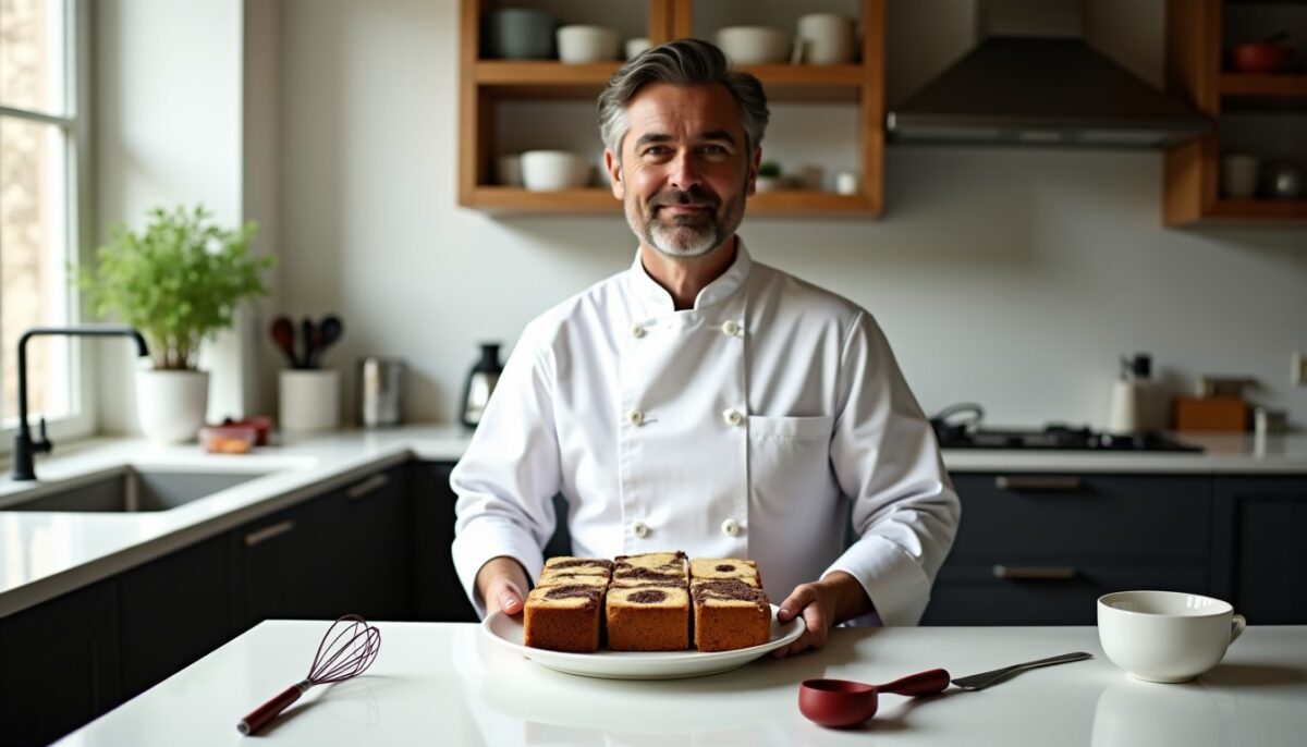 Philippe Conticini révèle : le cake marbré parfait en 8 minutes (astuce exclusive)