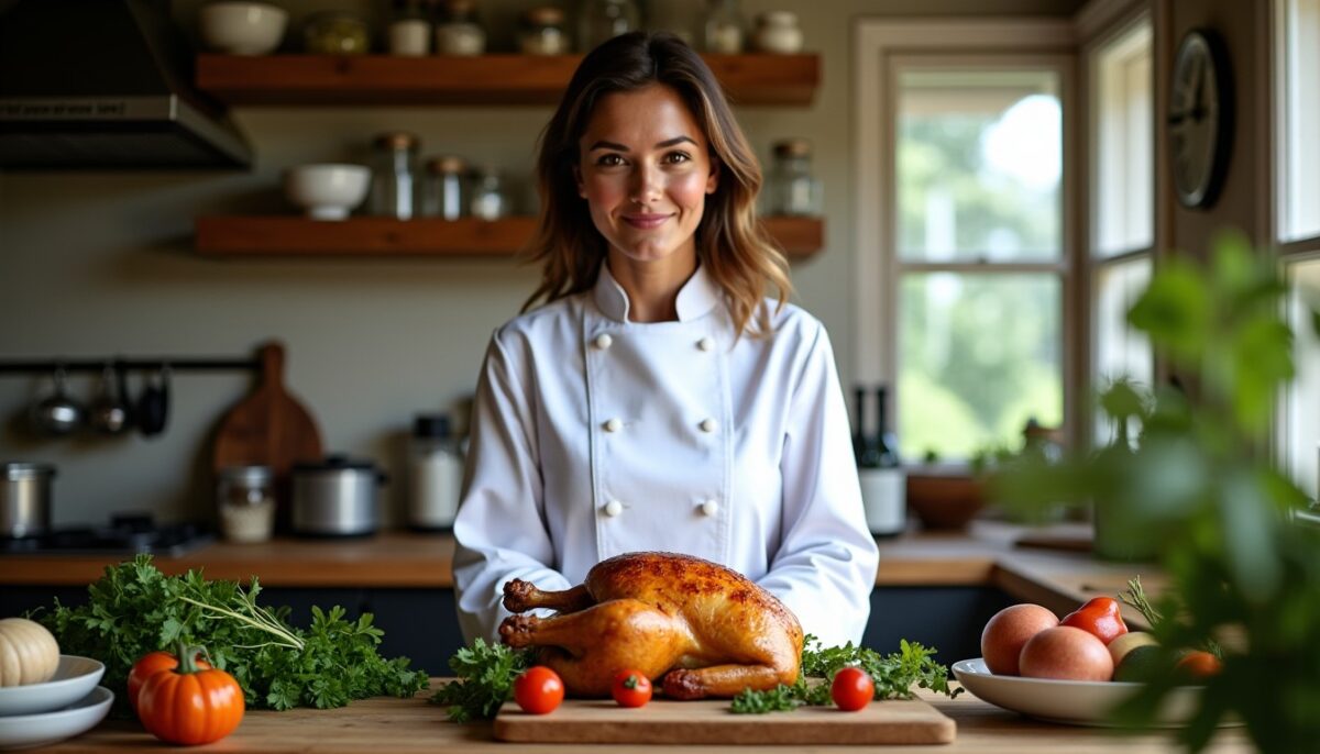 Hélène Darroze, triple étoile Michelin : la recette de poulet rôti qui séduit par sa simplicité élégante
