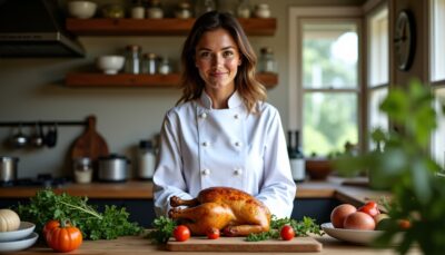 Hélène Darroze, triple étoile Michelin : la recette de poulet rôti qui séduit par sa simplicité élégante